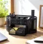 Метален мрежест органайзер за бюро с 9 отделения, 22 x 11 x 10 см, снимка 1