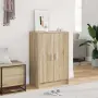 vidaXL Шкаф за обувки, дъб сонома, 60x35x92 см, инженерно дърво, снимка 2