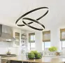 Луксозен LED полилей LAMPLAY, модерна LED висяща лампа 65W, голяма таванна лампа с дистанционно, снимка 7