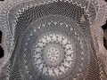 Покривка за кръгла маса,ръчно плетена 120/120 см,мильо,плетиво,бродерия, снимка 7
