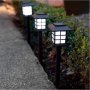 Комплект от 6 броя соларни LED лампи за двор и градина / Височина на соларната LED лампа: 27 см.; Ра, снимка 1 - Други стоки за дома - 41694834
