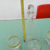 Българско стъкло,чаши шише, снимка 9 - Чаши - 36302540