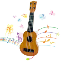 Детска Китара, Укулеле - 17 инча, около 45 см.,4 струни, снимка 1 - Струнни инструменти - 44589689