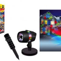 Лазерен проектор Star Shower Slide, 2 бр. стойки, 12 бр. приставки с фигури, Черен, снимка 2 - Други стоки за дома - 38643298