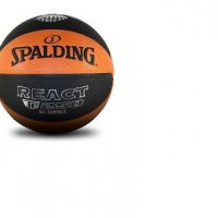 топка за баскетбол кожа нова Spalding tf 250 react размер 7, снимка 1 - Баскетбол - 40190475