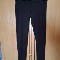 Дамски летен панталон с еластична и висока талия черен фин , снимка 4 - Панталони - 41117919