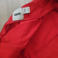 Елегантна червена рокля ASOS, снимка 8 - Рокли - 41584311