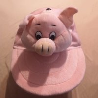 Нова плюшена розова шапка с прасенце аниматорска шапка селфи шапка, снимка 7 - Шапки - 35851407