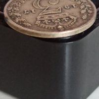 3 пенса 1917 г сребро Великобритания , снимка 3 - Нумизматика и бонистика - 41574196