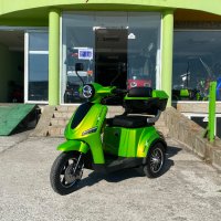  Електрическа Триколка Famozna-LUX 1500W/60V/20Ah - Зелена , снимка 1 - Мотоциклети и мототехника - 42242957