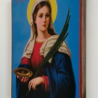 Икона на Света Лусия - закрилница на слепите ikona sveta lusia, снимка 3 - Икони - 18302420
