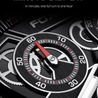 FOXBOX кварцов часовник, водоустойчив, хронограф, календар-ДИЗАЙН ФОРМУЛА 1 , снимка 12 - Мъжки - 40437378