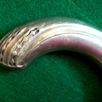 Стар бастун от дърво сребърен обков сребро/алпака нач. на 20-ти век, снимка 4 - Антикварни и старинни предмети - 34253516
