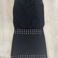 Черна рокля къса размер S, снимка 2 - Рокли - 38914261