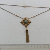 Масивно позлатен накит колие , снимка 2 - Антикварни и старинни предмети - 40512758