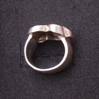 Винтидж / Стар сребърен пръстен с Морганит проба 925 , снимка 6 - Пръстени - 42322435