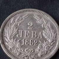 Сребърна монета 2 лева 1882г. КНЯЖЕСТВО БЪЛГАРИЯ СЪЕДИНЕНИЕТО ПРАВИ СИЛАТА ЗА КОЛЕКЦИОНЕРИ 38569, снимка 1 - Нумизматика и бонистика - 41524109