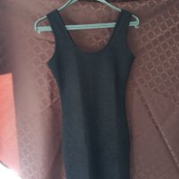 черна рокля с цип еластична , снимка 1 - Рокли - 34711159