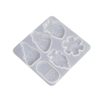 6 Медицински медицина лекарски докторски зъб силиконов молд форма фондан шоколад гипс смола декор, снимка 1 - Форми - 44768769