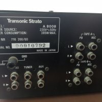 Transonic strato A8008 T8008 усилвател тунер , снимка 2 - Ресийвъри, усилватели, смесителни пултове - 44245126