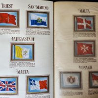 Die Welt im bunten Flaggenbild (Светът изобразен в цв.знамена),албум със знамената в Европа към 1950, снимка 8 - Специализирана литература - 39302698