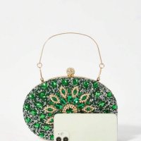 Уникално красива чанта с кристали, за бал или сватбен тоалет, снимка 4 - Чанти - 44502107