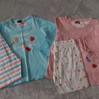 Памучна пижама за момиченце в две части размер 2-4 години, снимка 2 - Детски пижами - 41933531