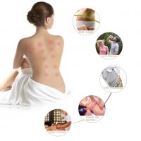 Комплект Силиконови Вендузи за масаж на Лице и Тяло, Зелени, 4 броя (Код: 2343), снимка 4 - Други - 39485981