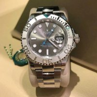 Мъжки луксозен часовник Rolex Yacht-Master Platinum 126622 сребро, снимка 1 - Мъжки - 41632881