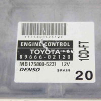 Компютър двигател за Toyota Corolla E12 2.0d4d 110 к.с. (2001-2007) 89666-02120, снимка 2 - Части - 44524869