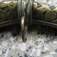 Османска бронзова барутница за дълъг бой, снимка 4 - Антикварни и старинни предмети - 34454653