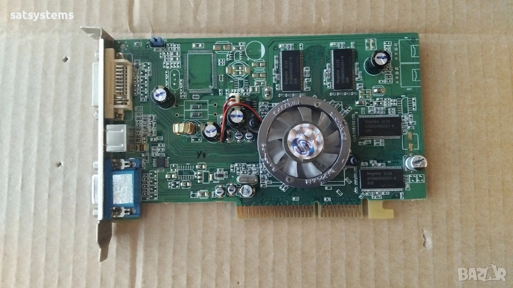 Видео карта ATi Radeon Sapphire 9550 128MB DDR 128bit  AGP, снимка 1