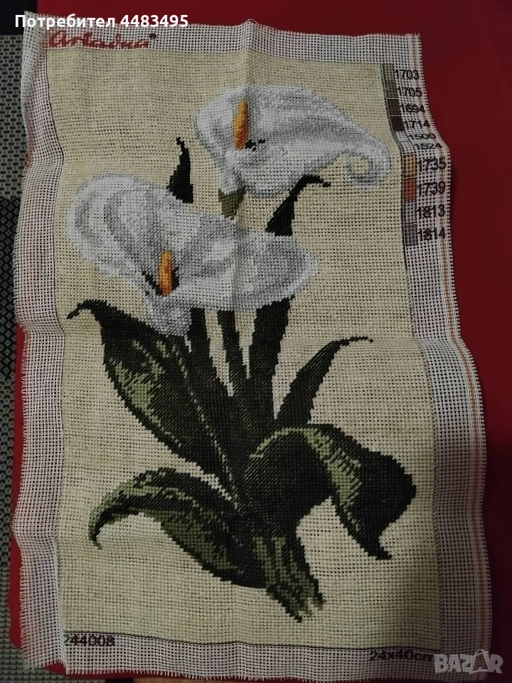 Гоблен цветя кала , снимка 1