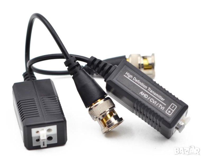 Видео Балуни Комплект 2 броя за HD-CVI HD-AHD HD-TVI CVBS Охранителни Камери за Видеонаблюдение CCTV, снимка 1