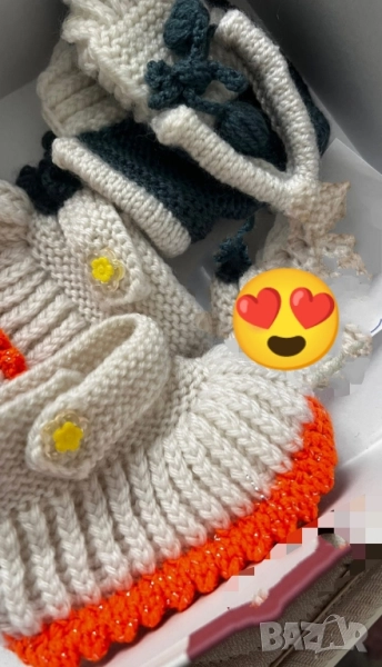 плетени детски терлици , снимка 1