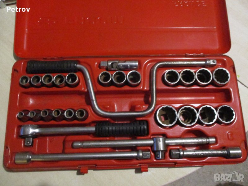 FACOM - MADE IN FRANCE - ORIGINAL FACOM - 1/2" ПРОФЕСИОНАЛНА ВИСОКОКАЧЕСТВЕННА Гедориа,вложки 8-34mm, снимка 1