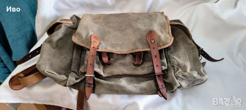 Българска брезентова военна раница, снимка 1