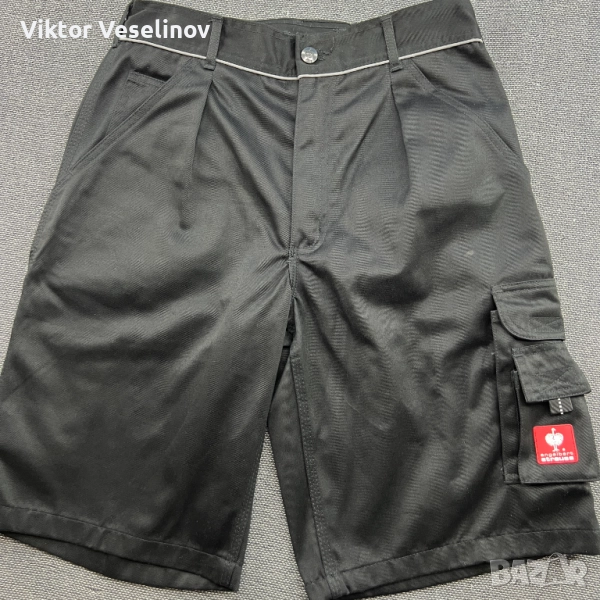 Engelbert Strauss Работни Мъжки Къси Панталони Размер 48 Черни, снимка 1