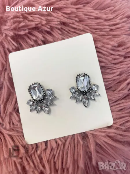 Обеци LFS Kiss Me Silver , снимка 1