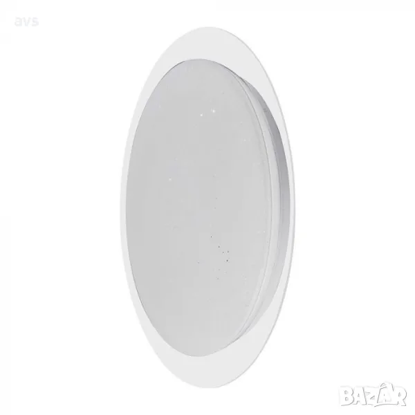 LED плафон кръгъл/блестящ 40/20W 3в1 с дистанционно управление VT-8401 V-TAC бял, снимка 1