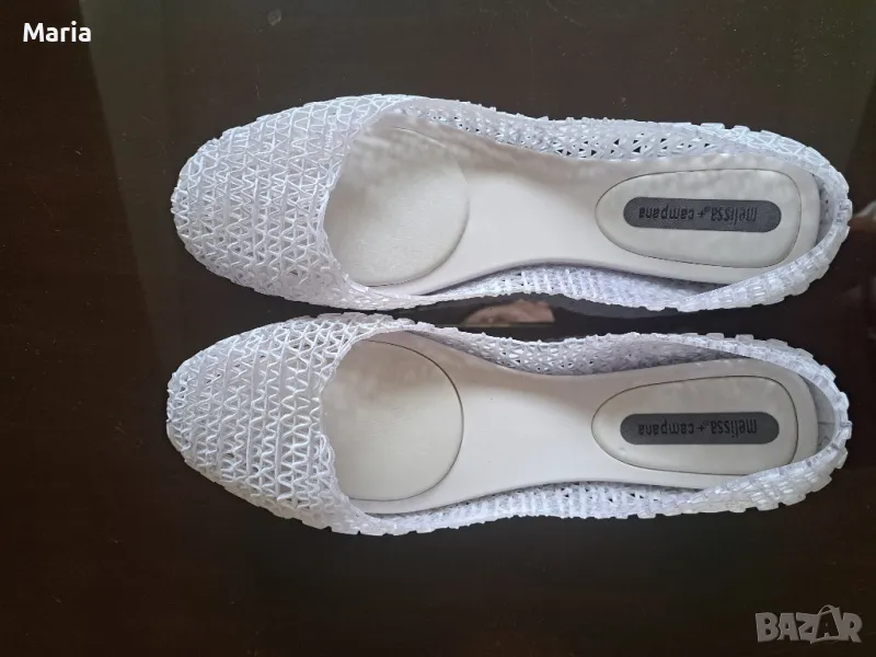 Melissa балеринки Campana Papel Brushed цвят Glass, снимка 1