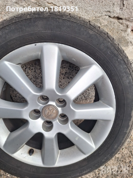 Лети джанти с гуми за авенсис т25, снимка 1