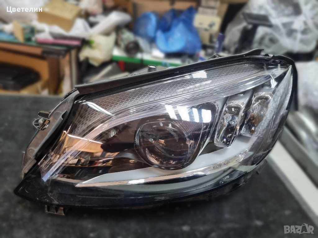 Ляв фар за Mercedes C W205 Multibeam lqv far мерцедес 205 ц класа, снимка 1