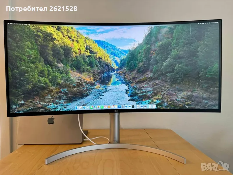 Ultrawide Геймърски Монитор LG 38WN95C-W - 38 инча, 144Hz, снимка 1