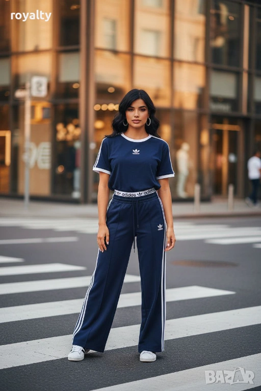 Adidas Син Дамски Комплект , снимка 1
