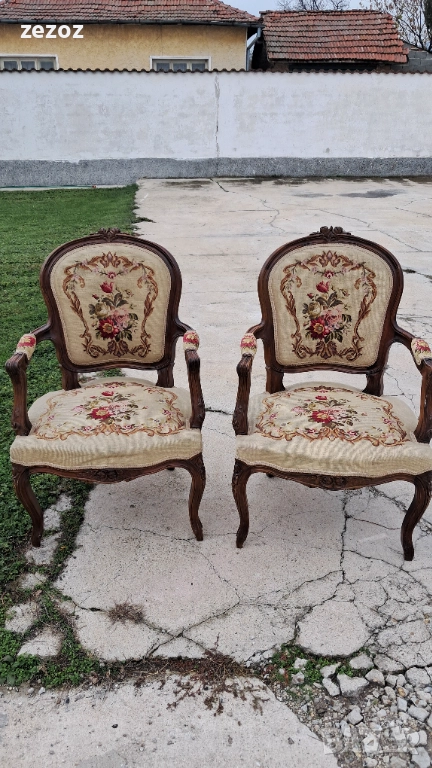 Кресла антикварни махагон 2бр., снимка 1