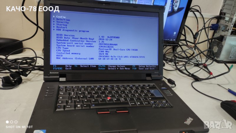 Лаптоп Lenovo ThinkPad SL510 , снимка 1