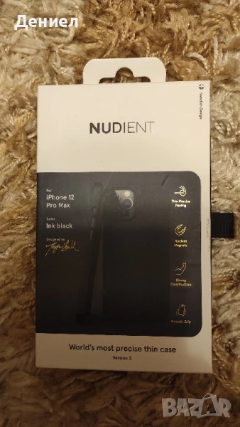 Nudient Thin Case V3 iPhone 12 / 12 Pro Cover - Кейс, снимка 1