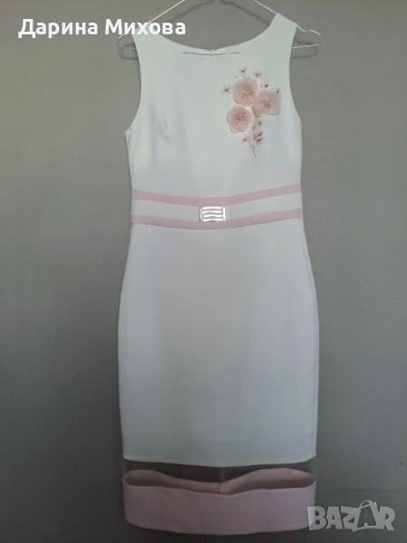 Бял рокля Junona 36 размер, снимка 1