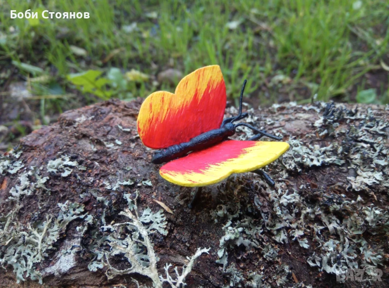 Метална пеперуда - ръчно изработена , снимка 1